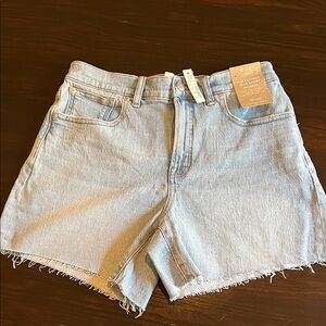 Madewell Mid-Length Blue Jean Shorts
